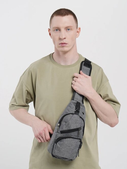 Рюкзак PANWORK, фактура гладкая, серый