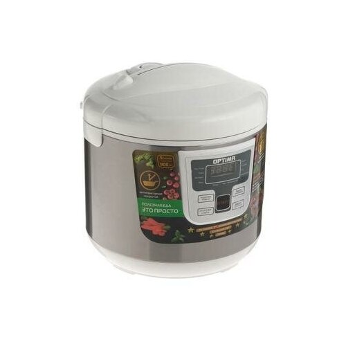 Мультиварка OPTIMA MC-5101 900 Вт 5 л 11 программ серебристаябелая OPTIMA 5044151 477000₽