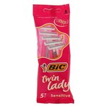 Станок для бритья BIC Twin Lady, 5 шт - изображение