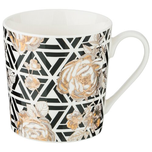 фото Кружка lefard golden rose 400 мл, геометрия (133-304)
