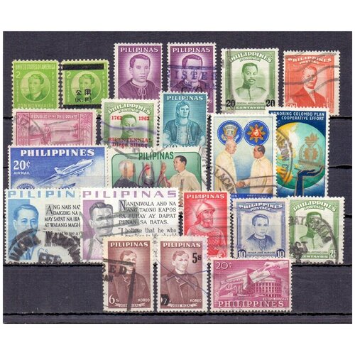 Почтовые марки Филиппины 1915-1960 года. Разное. Чистые и гашеные. Набор 21 штука. почтовые марки анголы 1870 1960 года разное чистые и гашеные набор 25 штук