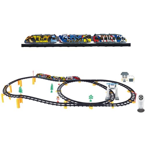Железная дорога с пультом управления (длина полотна 528 см, свет, звук) - 2816Y
