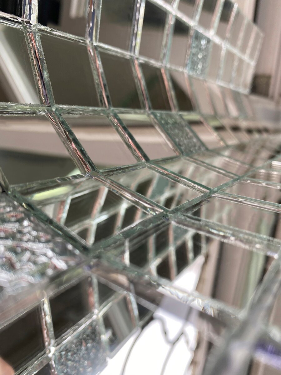 Зеркальная плитка мозаика для ванны / Кухонный фартук на стену / 30х30 см 5 листов (0.45 кв м в упаковке) - фотография № 6
