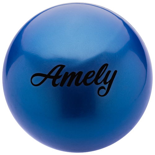 фото Мяч для художественной гимнастики amely agb-101, 19 см, синий