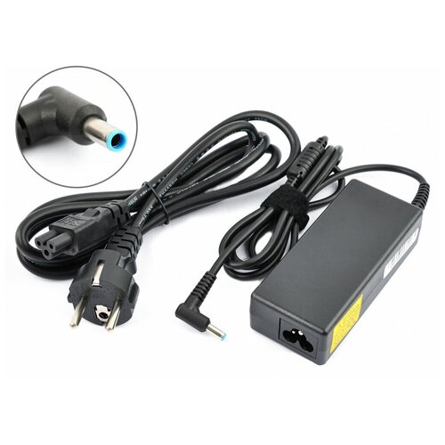 Блок питания (сетевой адаптер) VIXION для ноутбуков HP 19.5V 3.33A 65W 4.5x3.0 мм с иглой черный, с сетевым кабелем