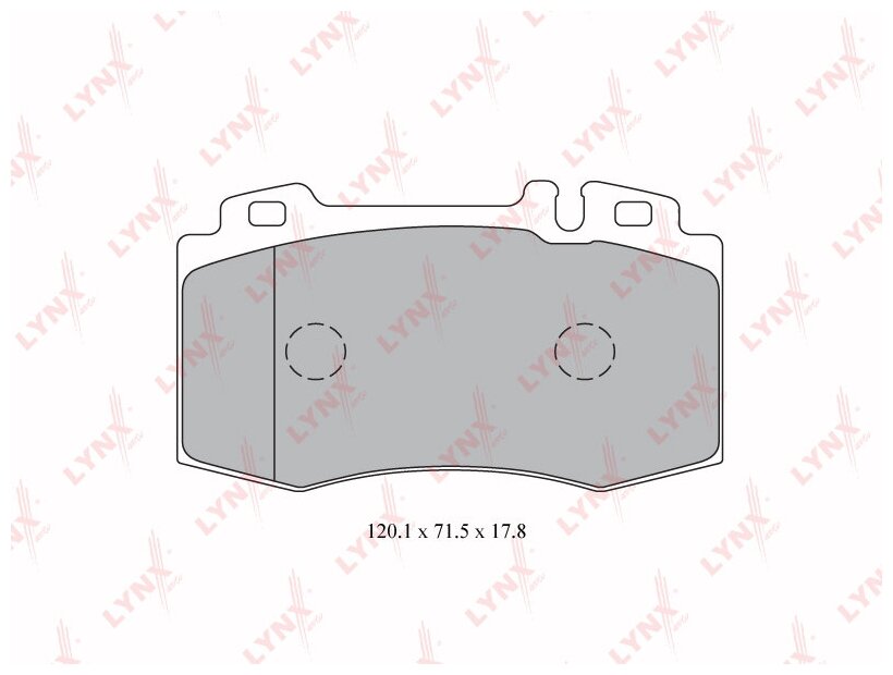 Колодки тормозные дисковые перед LYNXauto BD-5327