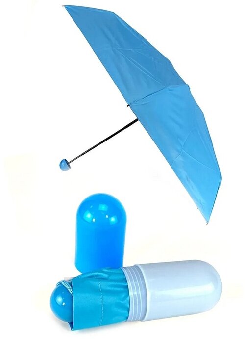 Мини-зонт Take Easy, полуавтомат, 5 сложений, купол 85.5 см, 6 спиц, чехол в комплекте, мультиколор