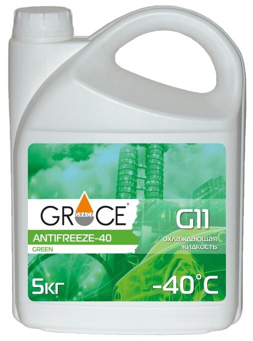 фото Антифриз Grace Lubricants ANTIFREEZE-40 G11 green 5 кг