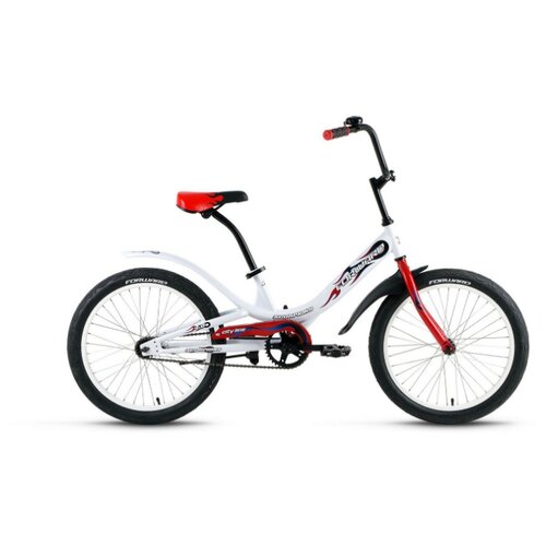 фото Подростковый городской велосипед forward scorpions 20 1.0 (2020) белый 10.5" (требует финальной сборки)