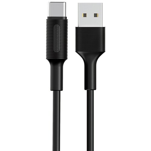 Кабель USB - Type-C Borofone BX1 EZSync черный, 1м кабель borofone type c bx1 ezsync белый