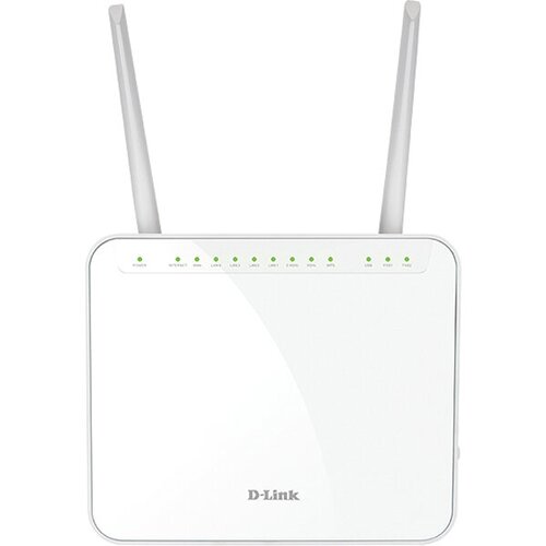 Маршрутизатор/ DVG-5402G/R1A AC1200 Wi-Fi Router, 1000Base-T WAN, 4x1000Base-T LAN, 2x5dBi external antennas, 2xFXS+USB ports, 3G/LTE support DVG-540 маршрутизатор d link dwc 1000