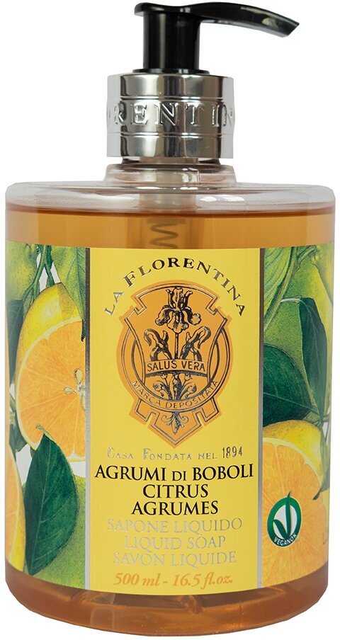 Жидкое мыло с экстрактом цитруса La Florentina Liquid Soap Citrus /500 мл/гр.