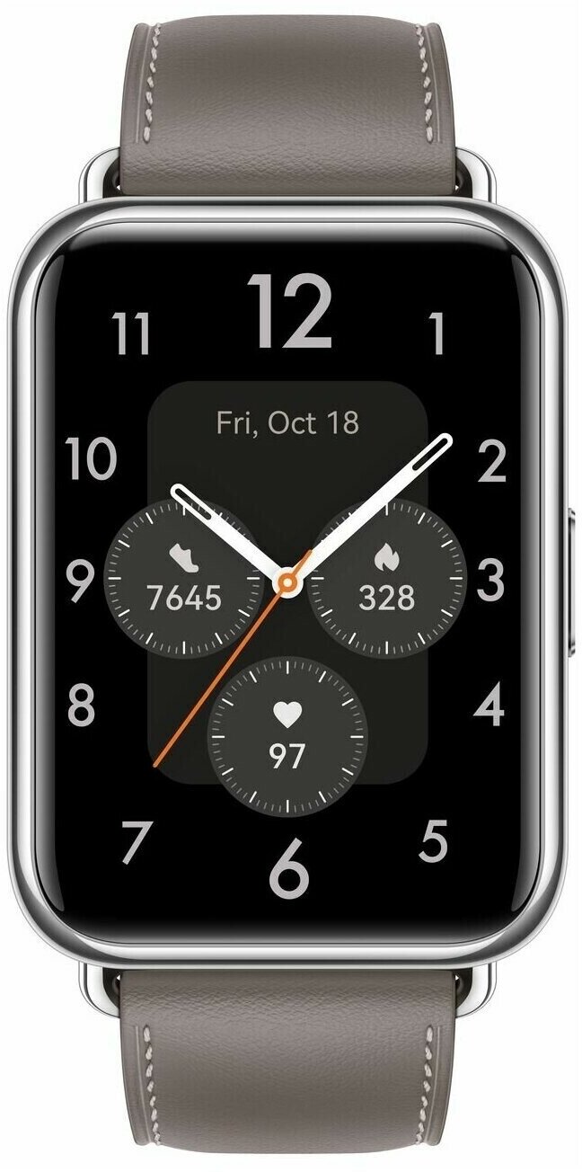 Умные часы HUAWEI Watch Fit 2 Classic Edition, туманно-серые - фото №2