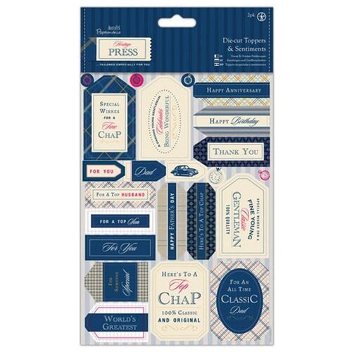 Декоративный элемент - Бумага с высечкой Пожелания, 2 листа, 1 набор