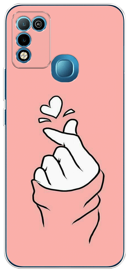 Силиконовый чехол "Любовь-щелк" на Infinix HOT 11 Play / Инфиникс Хот 11 Плей