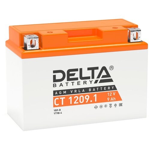 Аккумулятор DELTA BATTERY DELTA CT 1209.1 прямая полярность 9 Ач