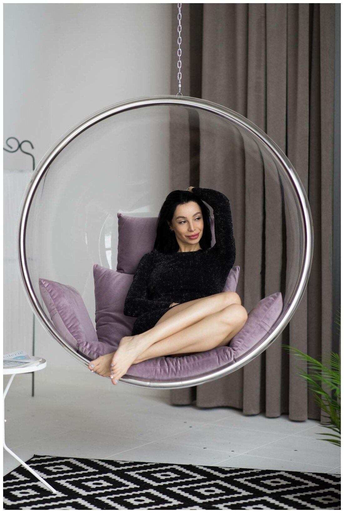 Подвесное кресло "Bubble chair" шар