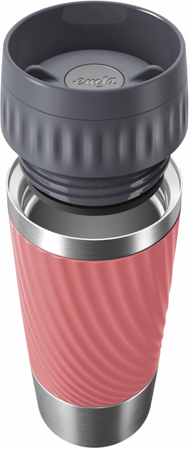 Термокружка Emsa Travel Mug Easy Twist Pink (N2011600) - фотография № 2