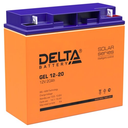 фото Аккумуляторная батарея delta battery gel 12-20 20 а·ч