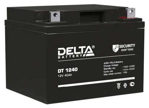батареи Delta DT 1240 (40 А\ч, 12В) свинцово- кислотный аккумулятор