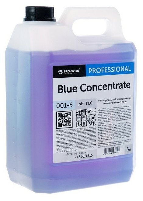 Pro-Brite Средство моющее универсальное blue concentrate, 5 л - фотография № 2