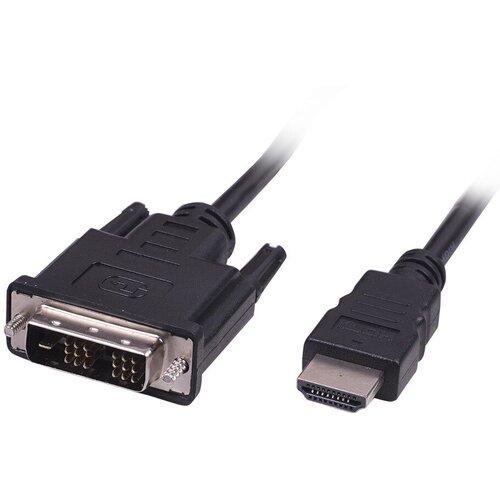 Кабель соединительный HDMI to DVI-D Ritmix RCC-154, черный, 1.8m ritmix кабель hdmi hdmi 1 5м черный rcc 150