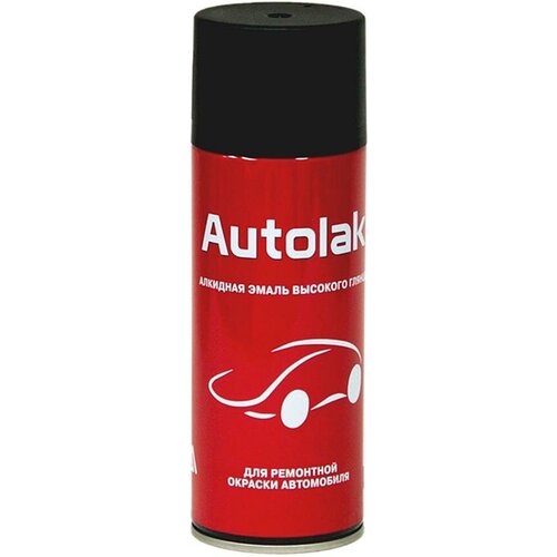 Автоэмаль алкидная матовая Autolak черная аэрозоль 520 мл.