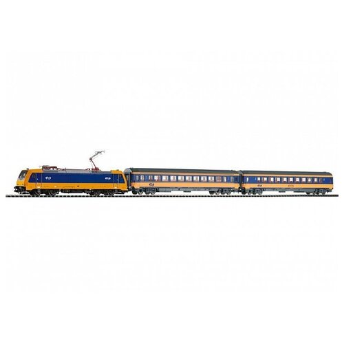 фото Стартовый набор piko "пассажирский поезд с электровозом с двумя вагонами"