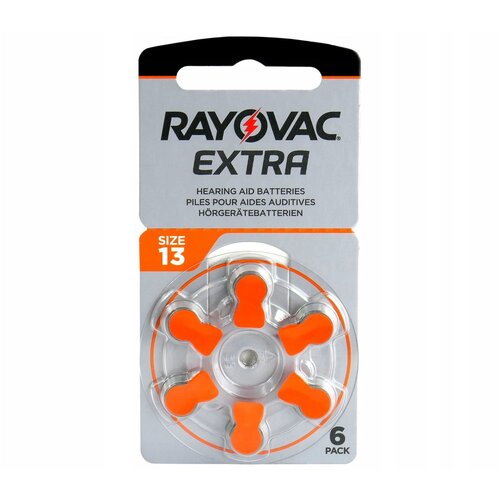 Элемент питания Rayovac Extra ZA13 BL-6