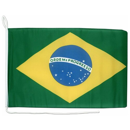 флаг бразилии на яхту или катер 40х60 см Флаг Бразилии на яхту или катер 40х60 см