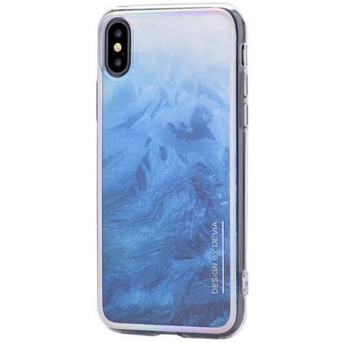 Чехол Devia для iPhone Xs, iPhone X Landscape Case, синий