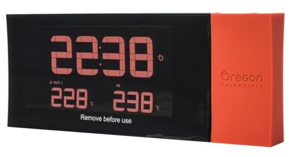 Часы с термометром Oregon Scientific RMR221PN, черный - фотография № 7