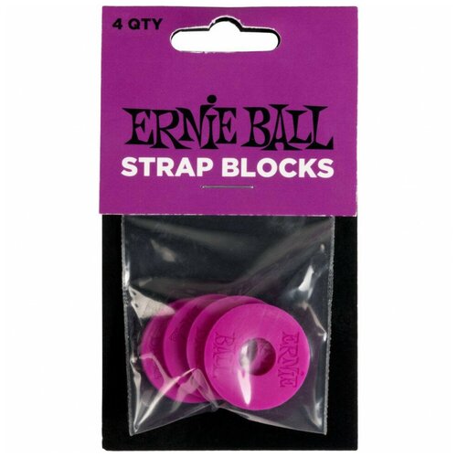 Стреплок ERNIE BALL 5618 фиолетовый 4 шт ernie ball 5623 фиксаторы ремня страплок 4 шт цвет розовый