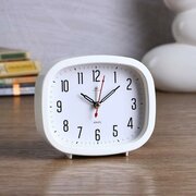 Рубин Часы - будильник настольные "Классика", дискретный ход, 12.5 х 10.5 см, АА