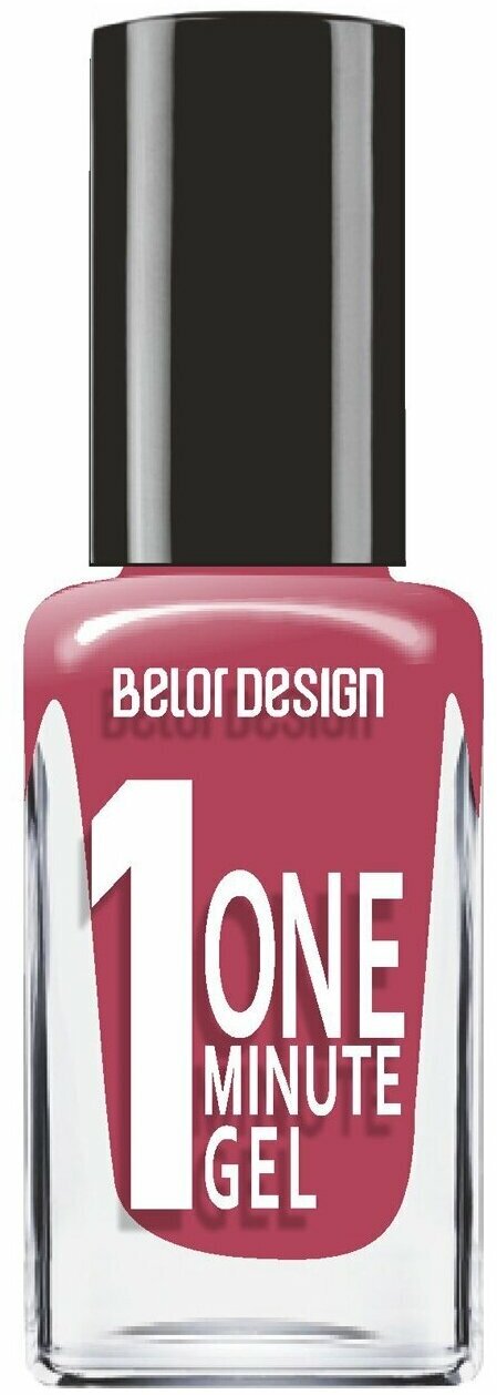 Belor Design Лак для ногтей ONE MINUTE GEL тон 219, 10 мл.