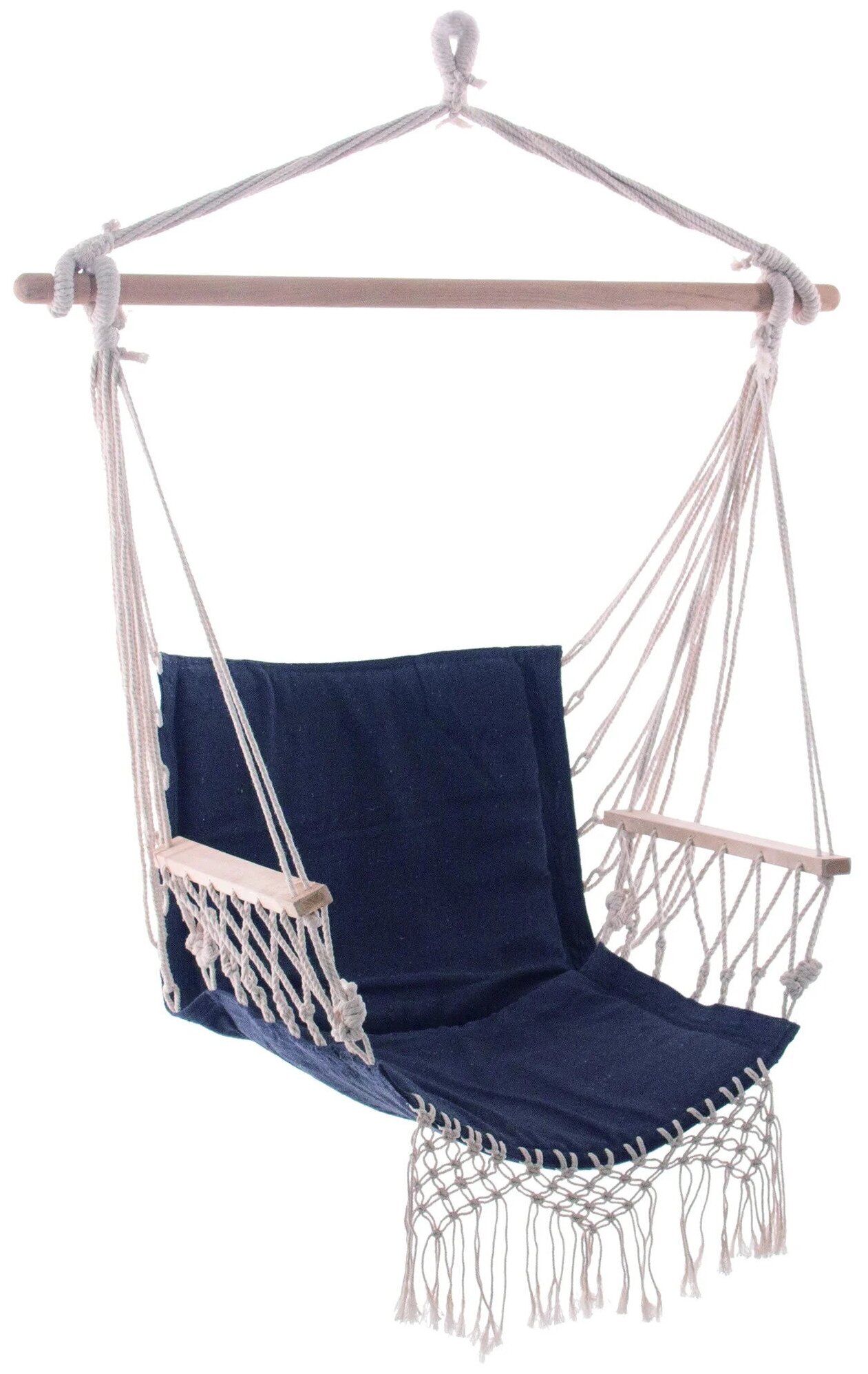 Садовое кресло подвесное Domoletti Hanging Chair Black 70237 серо-черное