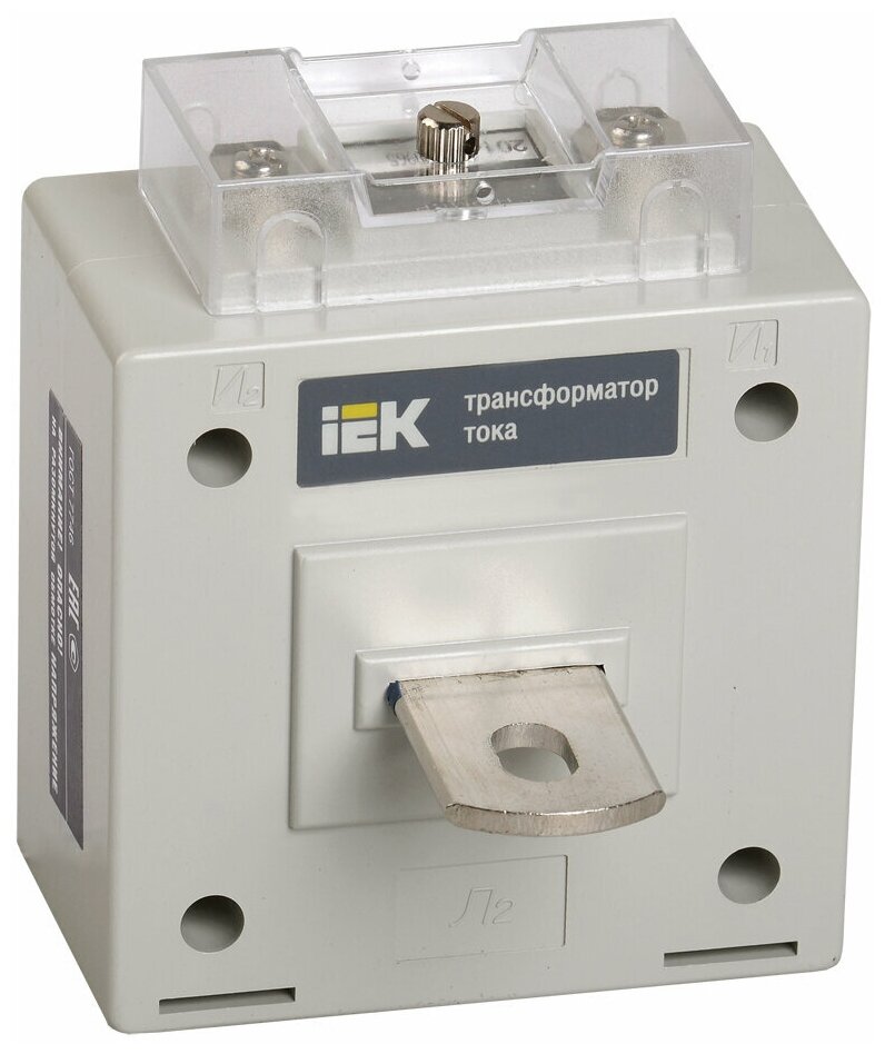 Трансформатор тока IEK Трансформатор тока ТОП-0.66 150/5А кл. точн. 0.5 5В. А IEK ITP10-2-05-0150 - фотография № 1