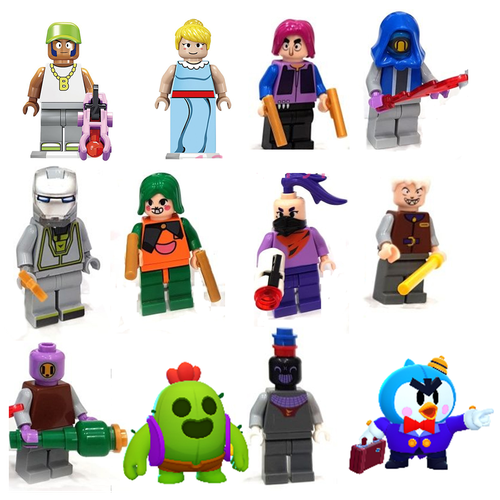 Бравел старс фигурки 12 героев brawl stars игрушки герои эндермен солдатики рыцари
