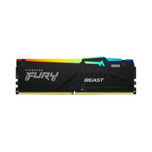 Kingston Модуль оперативной памяти 8ГБ DDR5 SDRAM Kingston FURY Beast KF552C40BBA-8 (PC41600, 5200МГц, CL40) (ret) модуль памяти kingston ddr 5 dimm 16gb pc41600 5200mhz kingston fury beast black cl40 kit of 2 kf552c40bbk2 16 retail