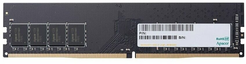 Apacer Модуль оперативной памяти 8ГБ DDR4 SDRAM Apacer AU08GGB26CQYBGH EL.08G2V. GNH (PC21300, 2666МГц, CL19) (ret)