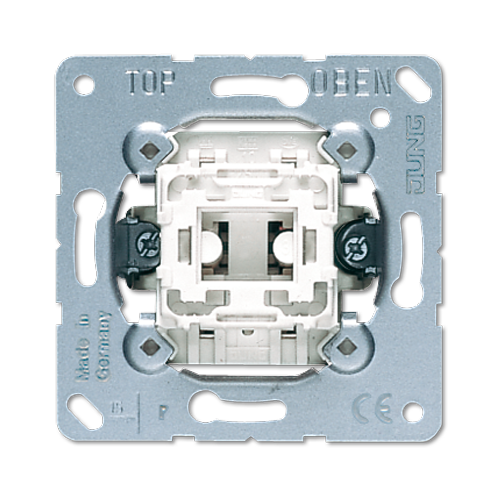 JUNG Мех Выключатель 1-клавишный 2-х полюсной, JUNG, арт.502U