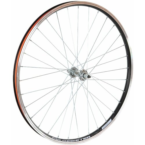 фото Колесо 26" перед, двустен. обод 32 отв, втулка сталь под v-brake, болты. пром подшип stg