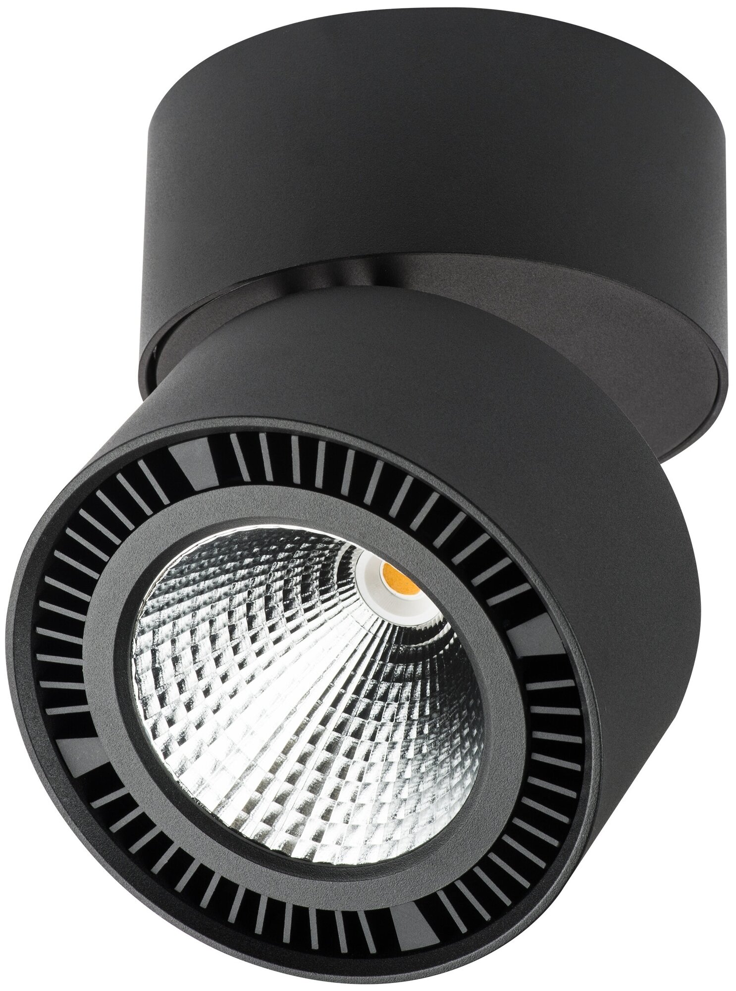 Точечный светильник накладной светодиодный с направленным светом черный 3000K Lightstar FORTE MURO 213857