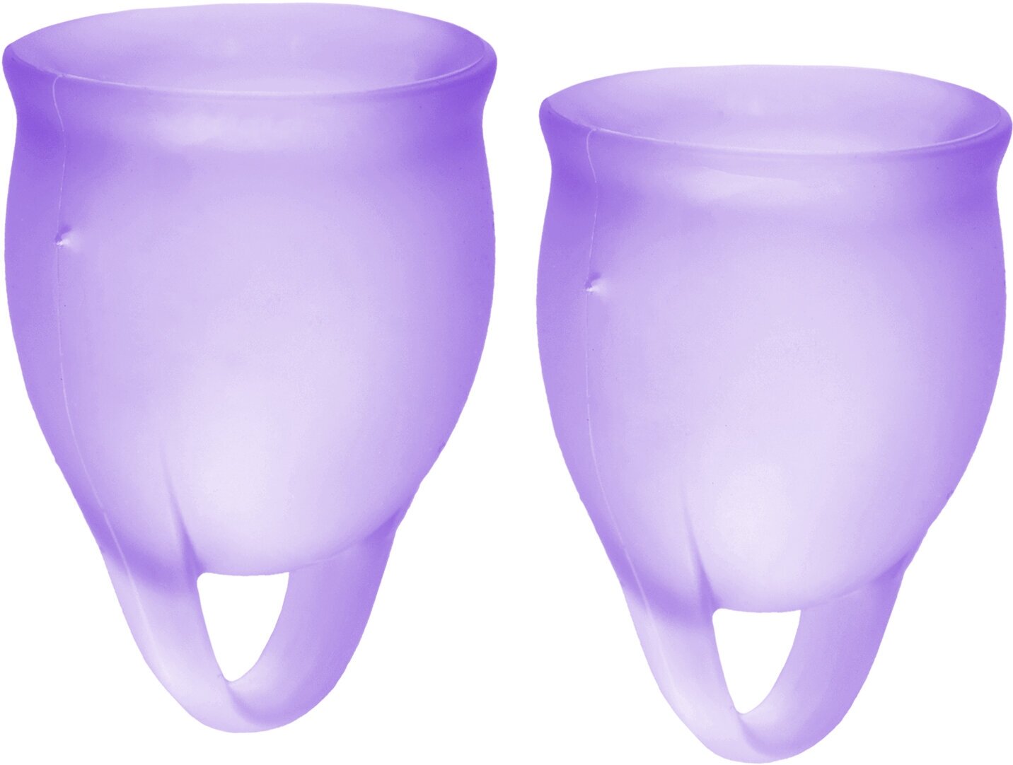 Набор менструальных чаш Satisfyer Feel confident Menstrual Cup blue J1762-6 2шт - фото №7