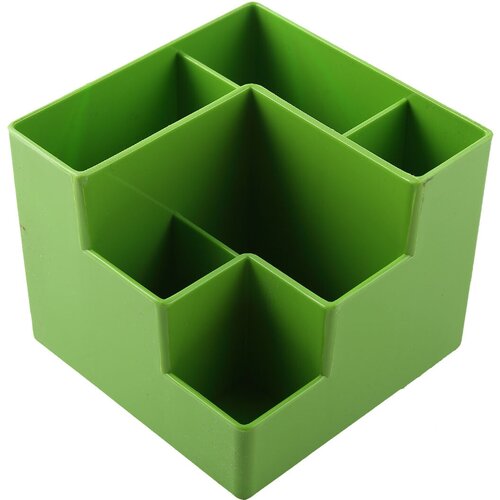 Настольная подставка для канцелярских принадлежностей 6 отделений, зеленый Оскол Пласт