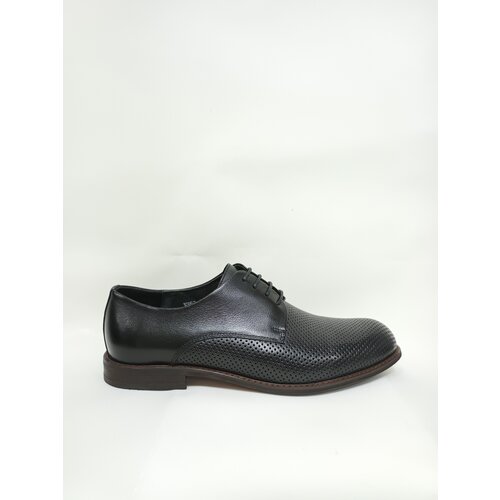 Мужские туфли черные Respect VS63-139428, кожа, размер 44