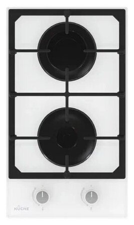 Варочная панель газовая KUCHE GGH 320 WF встраиваемая белая независимая