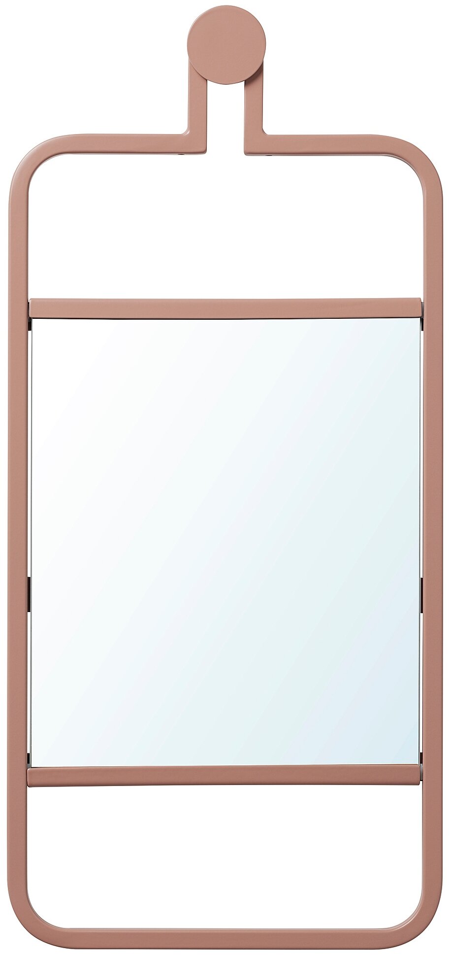 GRANVÅG гранвог зеркало 22x48 см настенное/розовый - фотография № 1