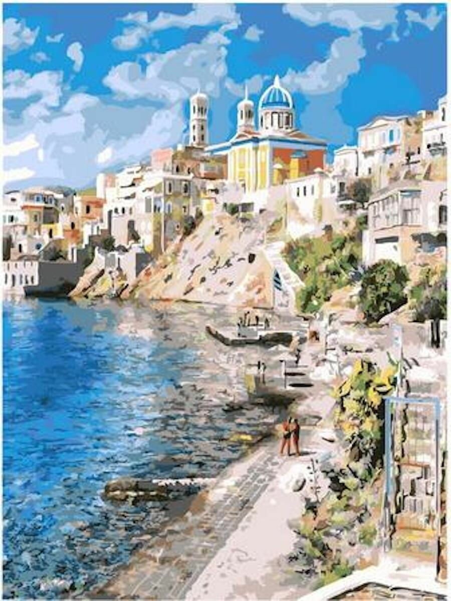 Картина по номерам Красивая Греция 40х50 см АртТойс