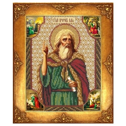 фото Набор для вышивания бисером русская искусница "святой илия", 18х22,5 см, арт. 376 би